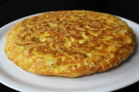 Tortilla con chicharrones