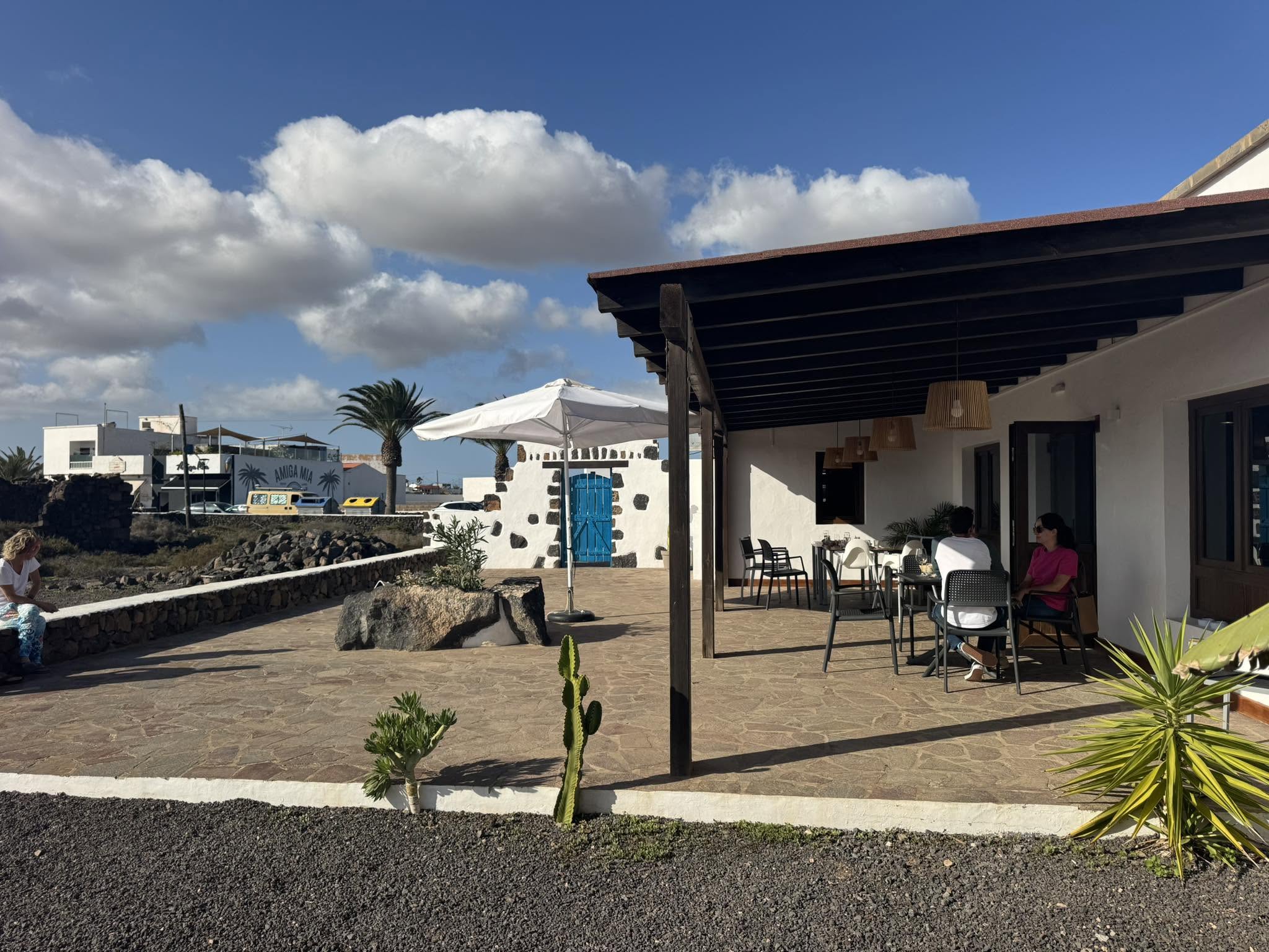 Vista general de la terraza del restaurante